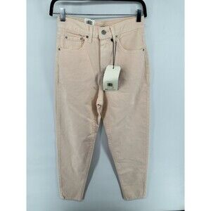 Levis Jeans Premium Women’s High Rise Loose Taper Creamy Pink Size 25